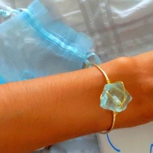 Amazing aguamarina bracelet